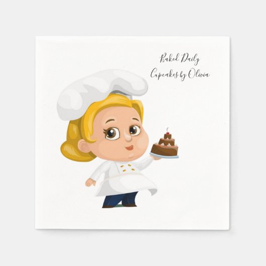 Serviette En Papier Papier, Boulangerie Cupcakes Gâteaux (Devant)