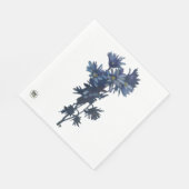 Serviette En Papier Papier Bouquet bleu Napkin (Coin)