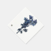 Serviette En Papier Papier Bouquet de fleurs bleues Napkin (Coin)