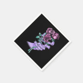 Serviette En Papier Papier Bouquet gothique (Coin)