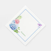 Serviette En Papier Papier Bouquet Hydrangea Napkin (Coin)