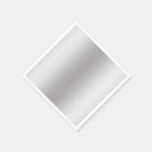 Serviette En Papier Papier brillant en argent brossé en métal (Coin)
