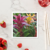 Serviette En Papier Papier bromeliade Napkin (En situation)
