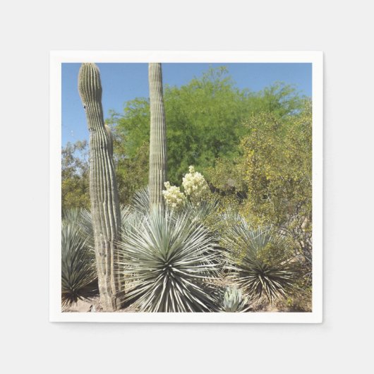 Serviette En Papier Papier Cactus Napkin (Devant)