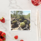 Serviette En Papier Papier Cactus Napkin (En situation)