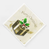 Serviette En Papier Papier cadeau de Noël or Napkin (Coin)