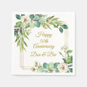 Serviette En Papier Papier-cadre Rose aquarelle (Devant)