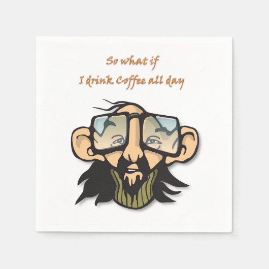 Serviette En Papier Papier, Café (Devant)