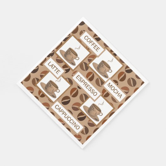 Serviette En Papier Papier café (Coin)