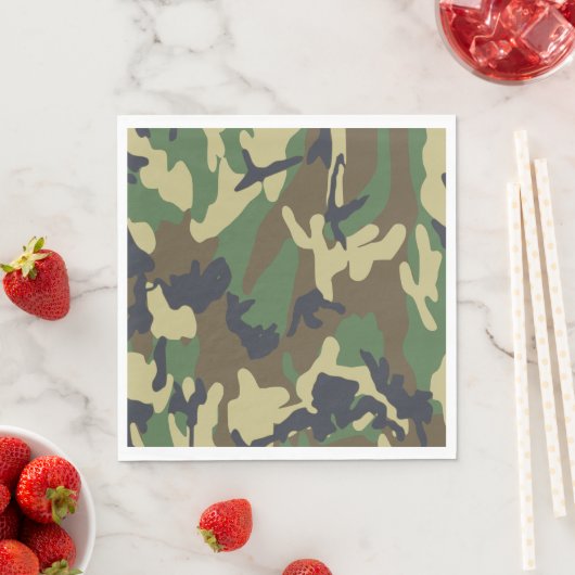 Serviette En Papier Papier camouflage serviettes (En situation)