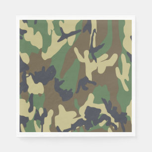 Serviette En Papier Papier camouflage serviettes