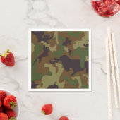 Serviette En Papier Papier camouflage vert de l'Armée (En situation)