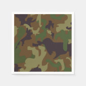 Serviette En Papier Papier camouflage vert de l'Armée (Devant)