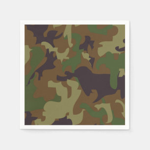 Serviette En Papier Papier camouflage vert de l'Armée