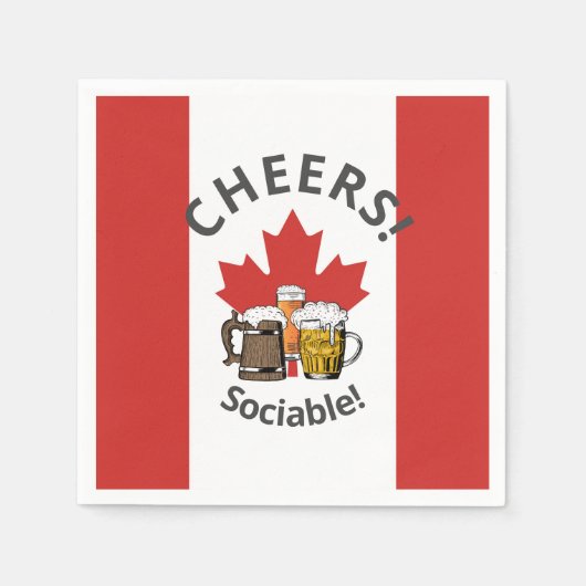 Serviette En Papier Papier canadien de la bière (Devant)