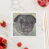 SERVIETTE EN PAPIER PAPIER CARLIN DOUCE NAPKINS (En situation)