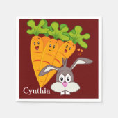 Serviette En Papier Papier, Carottes Rabbit (Devant)