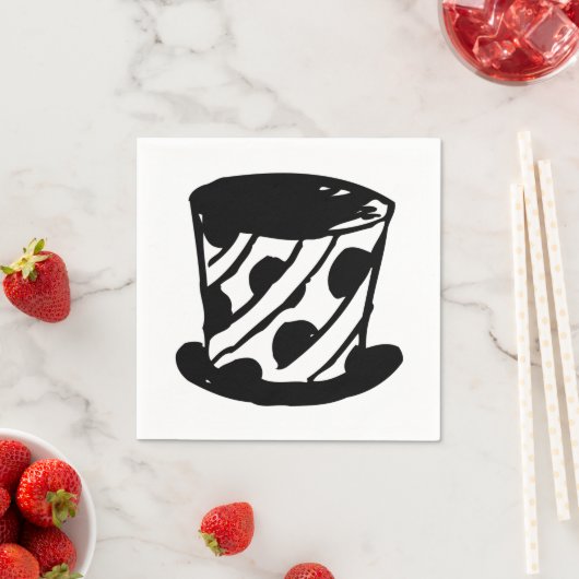 Serviette En Papier Papier Casquette magique (En situation)