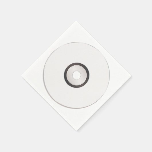 Serviette En Papier Papier CD vierge (Coin)
