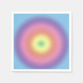 Serviette En Papier Papier - Cercle arc-en-ciel (Devant)