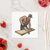 Serviette En Papier Papier charpentier (En situation)