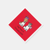 Serviette En Papier Papier Chiens de couronnement (Coin)