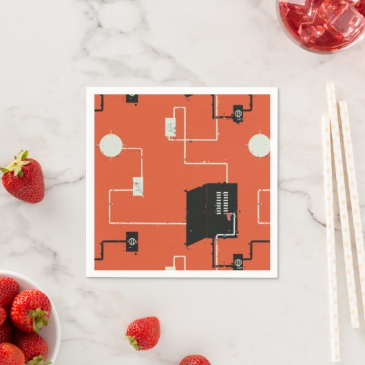 Serviette En Papier Papier Circuits électriques (En situation)