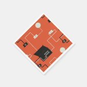 Serviette En Papier Papier Circuits électriques (Coin)