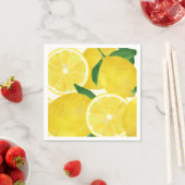 Serviette En Papier Papier citron frais Napkin (En situation)