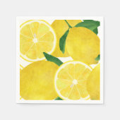 Serviette En Papier Papier citron frais Napkin (Devant)