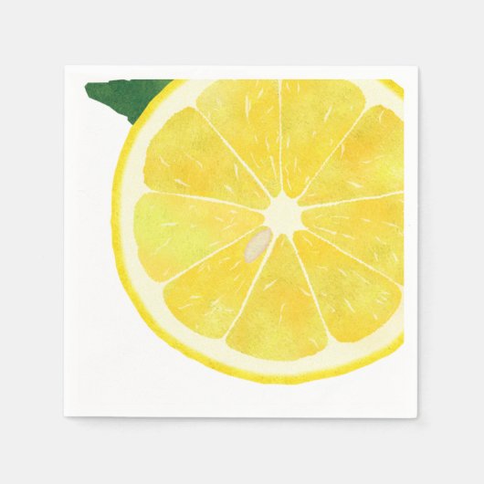 Serviette En Papier Papier citron frais Napkin (Devant)