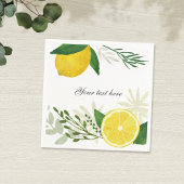 Serviette En Papier Papier citron frais Napkin