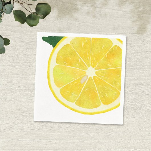 Serviette En Papier Papier citron frais Napkin
