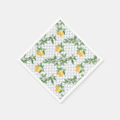 Serviette En Papier Papier citron méditerranéen Napkin (Coin)