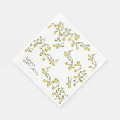 Serviette En Papier Papier citron Napkin (Coin)
