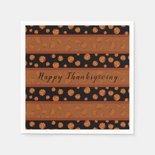 Serviette En Papier Papier citrouille (Devant)