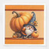 Serviette En Papier Papier Citrouille automne Napkin (Devant)