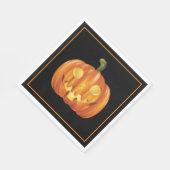 Serviette En Papier Papier Citrouille Halloween (Coin)