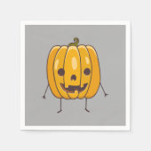 Serviette En Papier Papier Citrouille Halloween Napkin (Devant)