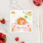 Serviette En Papier Papier citrouille Napkin automne Anniversaire fill (En situation)