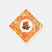 Serviette En Papier Papier Citrouille Thanksgiving Napkin (Coin)