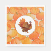 Serviette En Papier Papier Citrouille Thanksgiving Napkin (Devant)