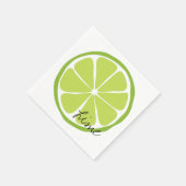 Serviette En Papier Papier Citrus Lime d'été Napkin (Coin)