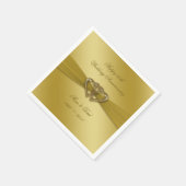 Serviette En Papier Papier classique Golden 50th Anniversary Napkins (Coin)