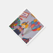 Serviette En Papier Papier clown d'anniversaire Napkin (Coin)