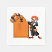 Serviette En Papier Papier Clown effrayant serviettes (Devant)
