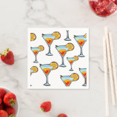 Serviette En Papier Papier Cocktail Boire serviettes (En situation)