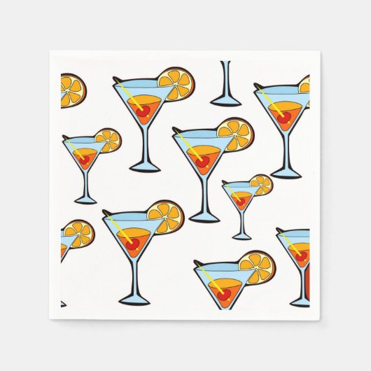 Serviette En Papier Papier Cocktail Boire serviettes (Devant)