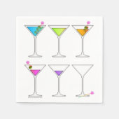 SERVIETTE EN PAPIER PAPIER COCKTAIL NAPKINS - DISPARAÎTRE MARTINI (Devant)