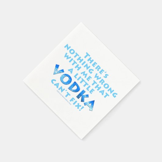SERVIETTE EN PAPIER PAPIER COCKTAIL NAPKINS - HUMOUR VODKA (Coin)